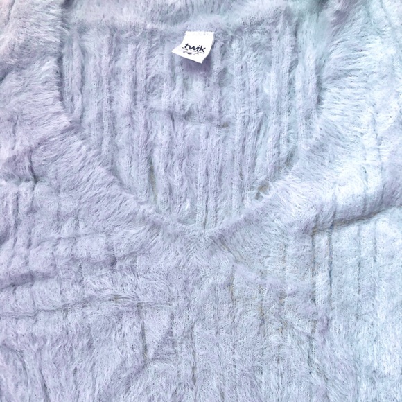 Blue fur sweater vest - Picture 4 of 4